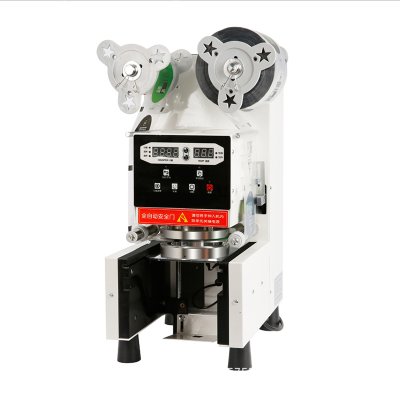 Automatic milk tea sealing machine