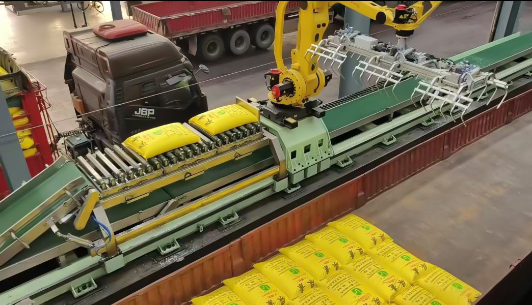 machine de chargement de sacs pour camion