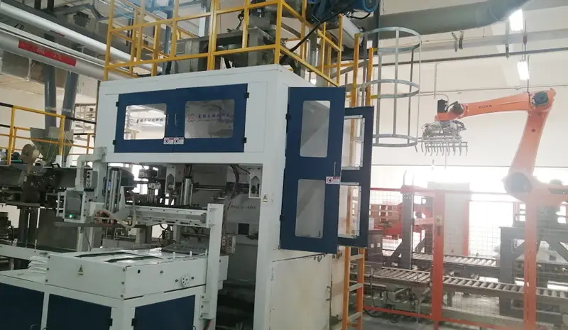 Cas client d'une machine de palettisation et d'emballage automatique du Shandong Cas client d'une machine de palettisation et d'emballage automatique du Shandong