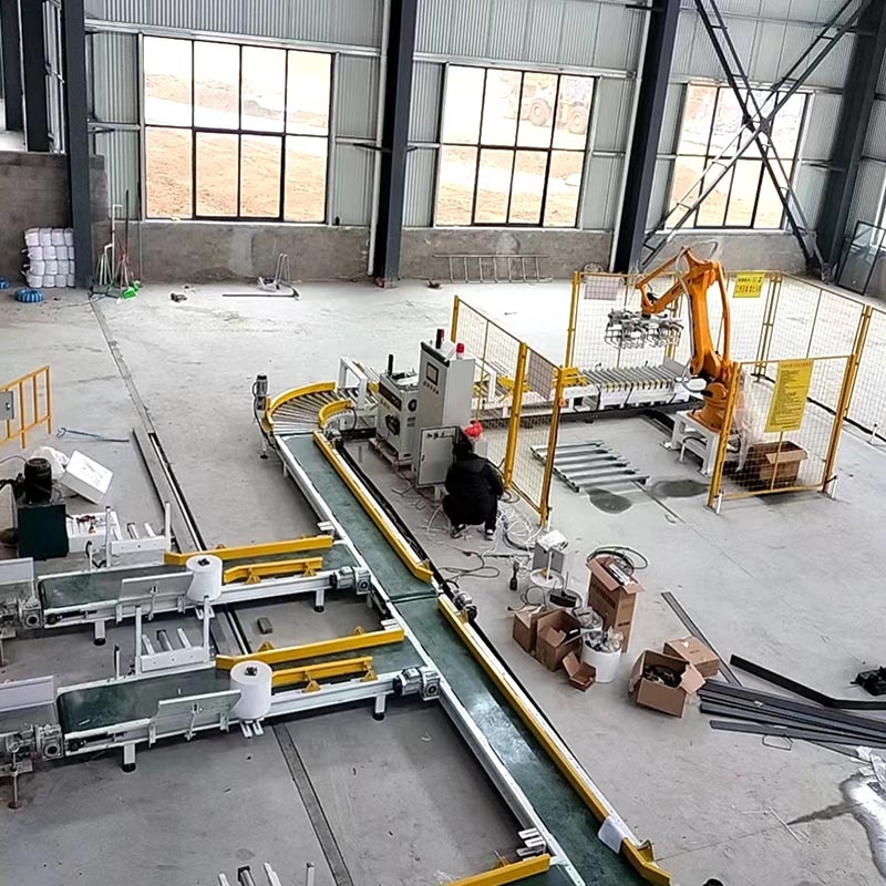 Flour filling and palletizing production line