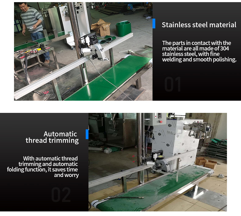 Máquina de coser con línea transportadora Máquina de coser con línea transportadora