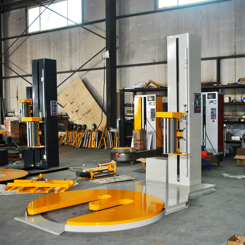Tray wrapping machine