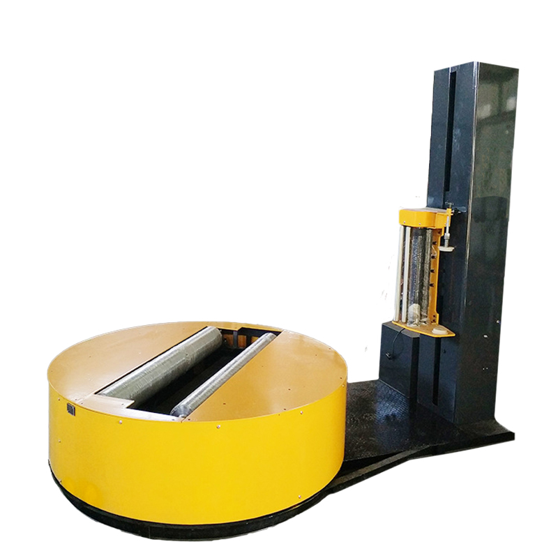 Horizontal cylindrical wrapping machine