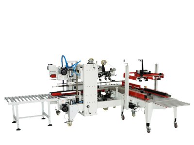 Speziell geformte Kartonverschließmaschine