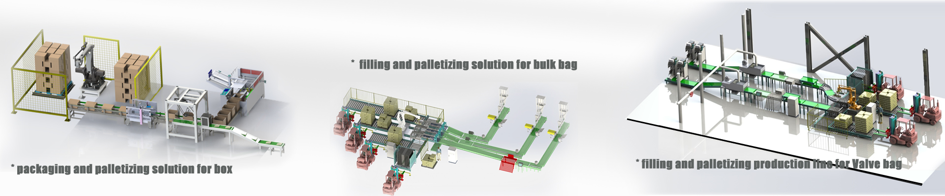 filling and paletizing solution for bulk bag