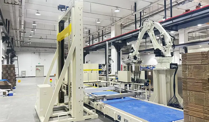 Corrugated palletizing project