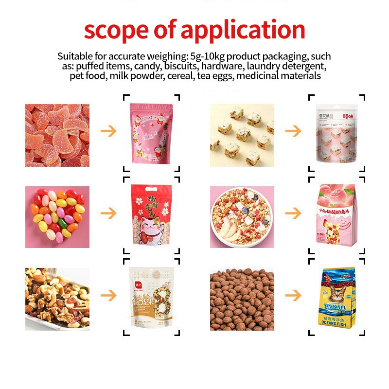 Weighing granule bag packaging machine