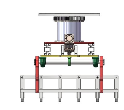Palletizing robot single claw gripper