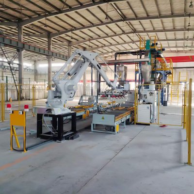 Flour filling and palletizing production line