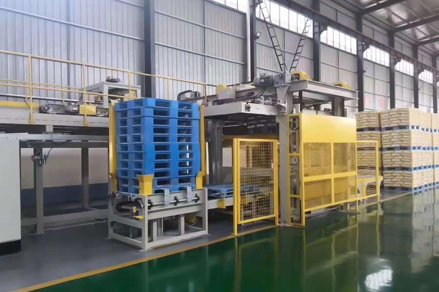 Linha de produção de paletização