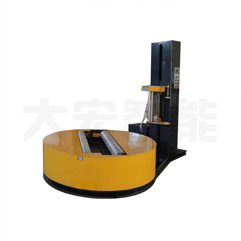 Horizontal cylindrical wrapping machine