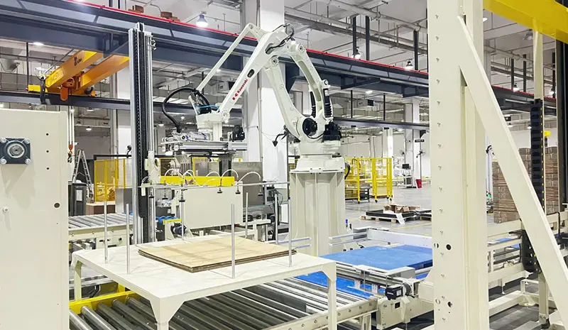 Corrugated palletizing project