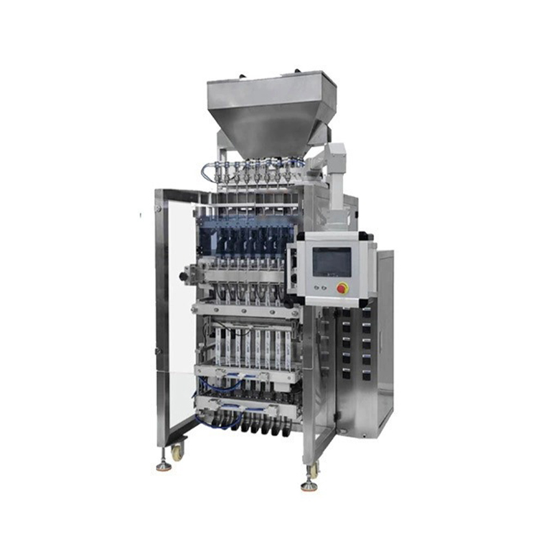 Multi-lane liquid packaging machine