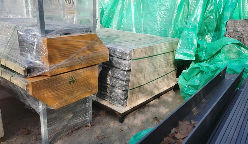 Sitio de entrega de paletizado de embalaje automático en Rusia Sitio de entrega de paletizado de embalaje automático en Rusia
