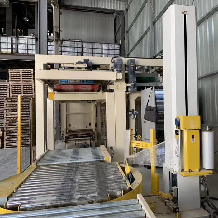 Bag high level palletizing frame wrapping machine