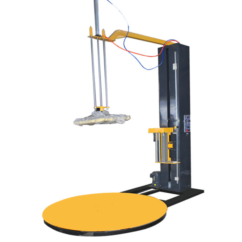 Top wrapping machine