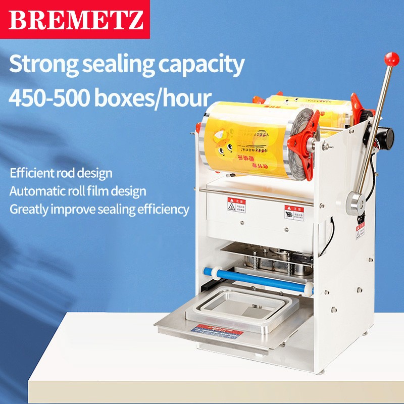 Fully automatic hand-pressed film roll sealing machine