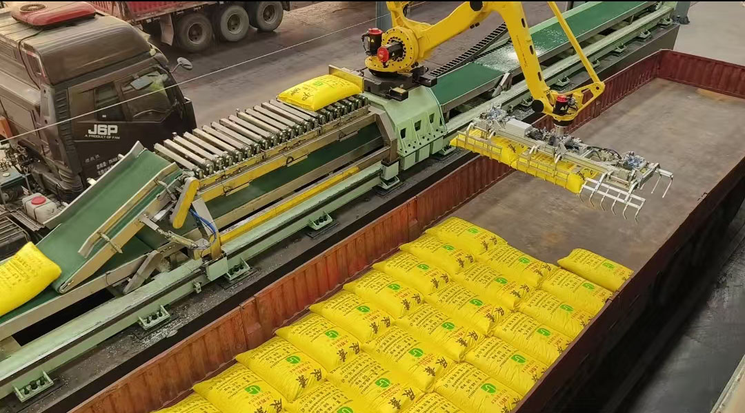 machine de chargement de sacs de camion