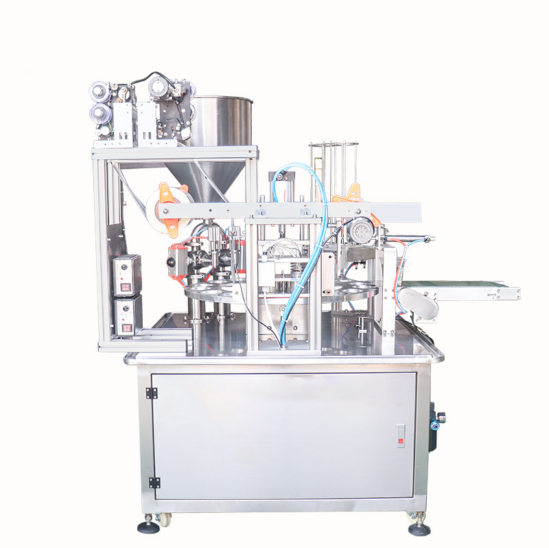 Automatic rotary plate filling and sealing machine