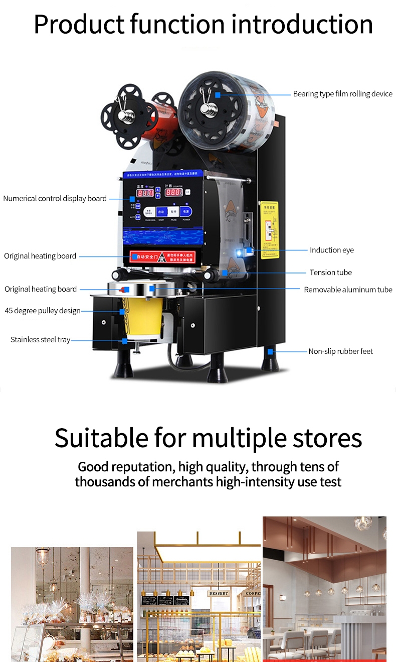 Máquina automática de sellado de té con leche Máquina automática de sellado de té con leche