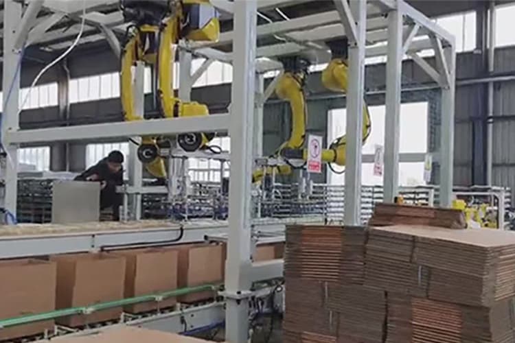 Box palletizing automatic production line - Bremetz (Shandong ...