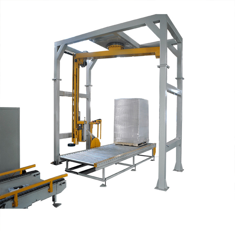 Rocker type wrapping machine