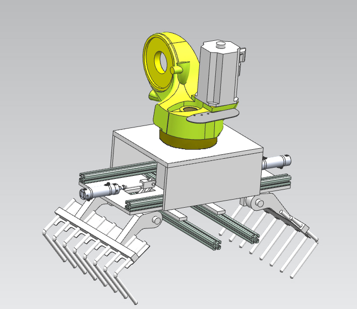 Palletizing robot single claw gripper