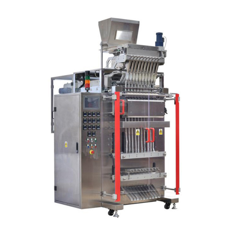 Multi-lane liquid packaging machine