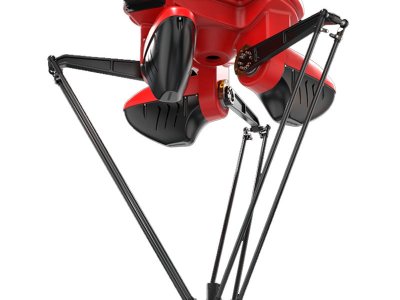 Robot de embalaje con brazo de araña