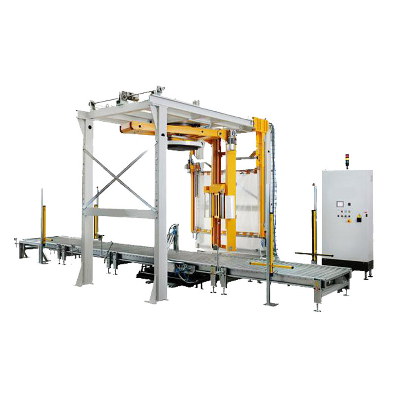 Rocker type wrapping machine