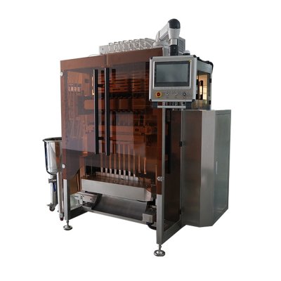 Liquid multi-lane packaging machine