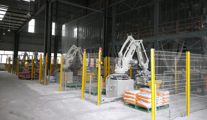 Sitio de entrega de paletizado de embalaje automático en Rusia Sitio de entrega de paletizado de embalaje automático en Rusia