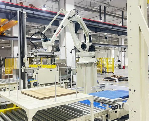 Projeto de paletização de papelão ondulado