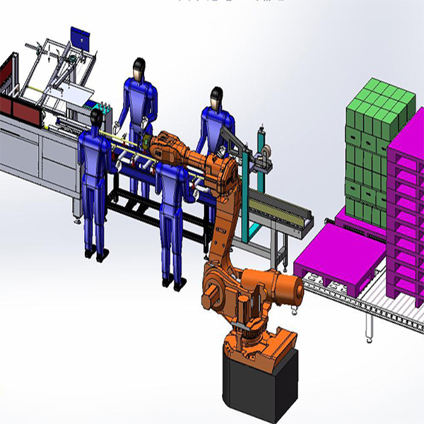 Grain filling and palletizing production line