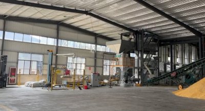 Corn flake filling and palletizing production line