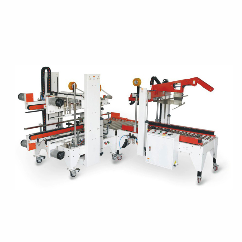 Máquina selladora de cajas de cartón en forma de I